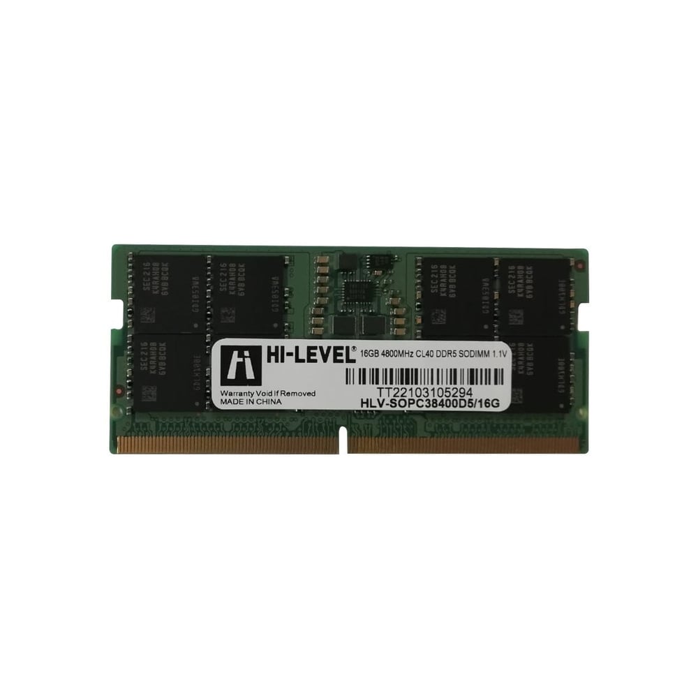 Hi-Level 16GB 4800MHZ Ddr5 Sodimm Kutulu (HLV-SOPC38400D5/16G)