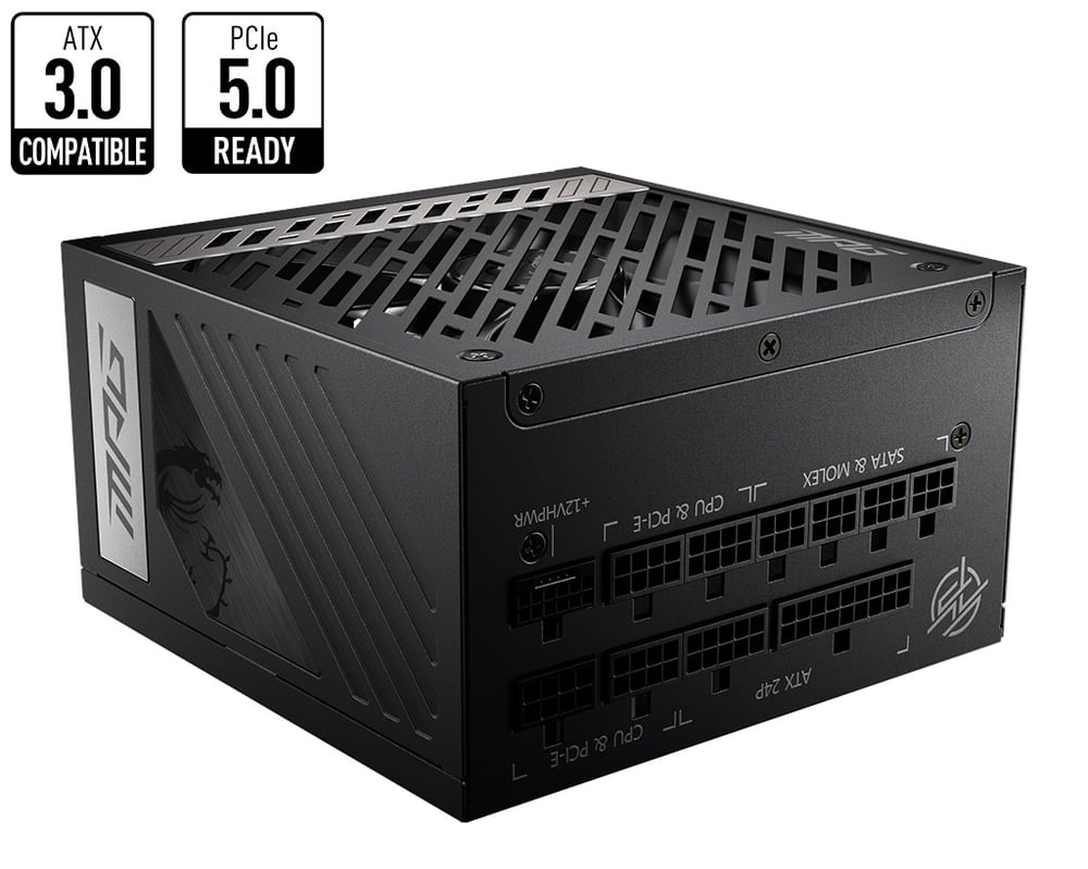 MSI PSU MPG A1000G PCIE5 1000W 80+ GOLD POWER SUPPLY
