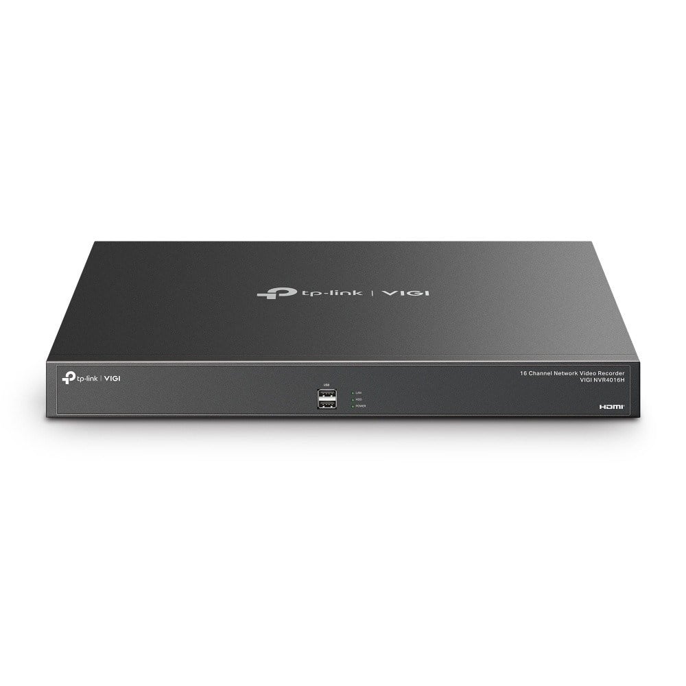 TP-Link, VIGI, NVR4016H, 16 Kanal, NVR, IP Kamera Kayıt Cihazı, 64TB HDD Desteği, 4 SATA, H.265+, 4K, 2 USB, Nvr Kayıt Cihazı