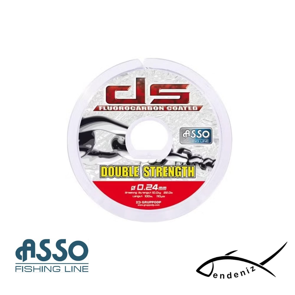Asso Double Strength 200m Fluorocarbon Coated Misina