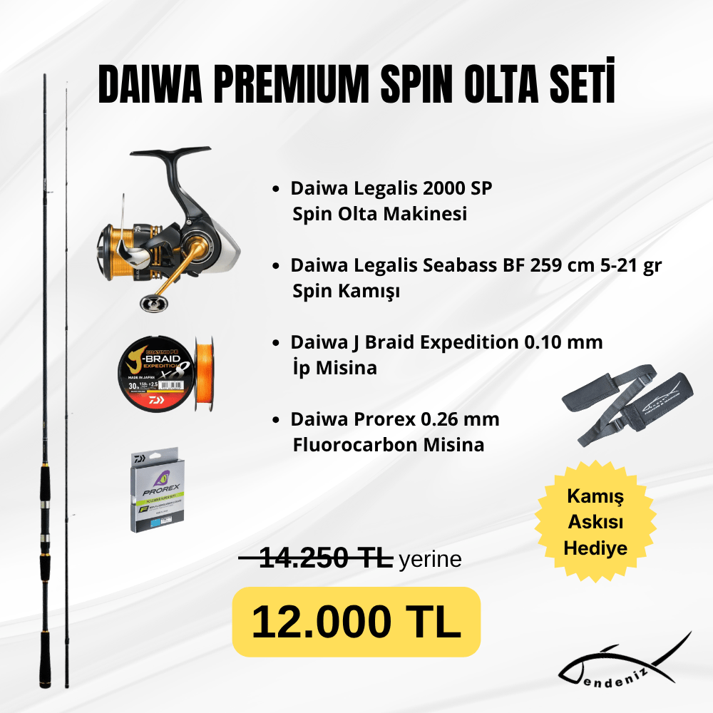 Hazır Olta SetleriDaiwa Premium Spin Olta SetiDAIWADaiwa Premium Spin Olta Seti