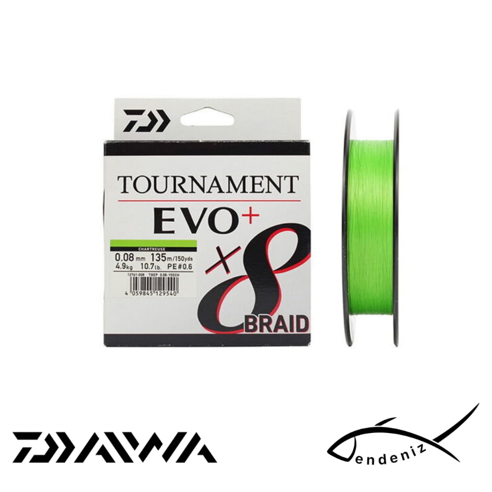 Daiwa Tournament EVO+ 8B 135m Chartreuse İp Misina    