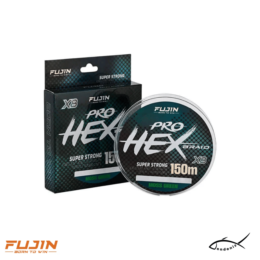 İp Misinalar Fujin Pro Hex 8x 150m Moss Green İp Misina