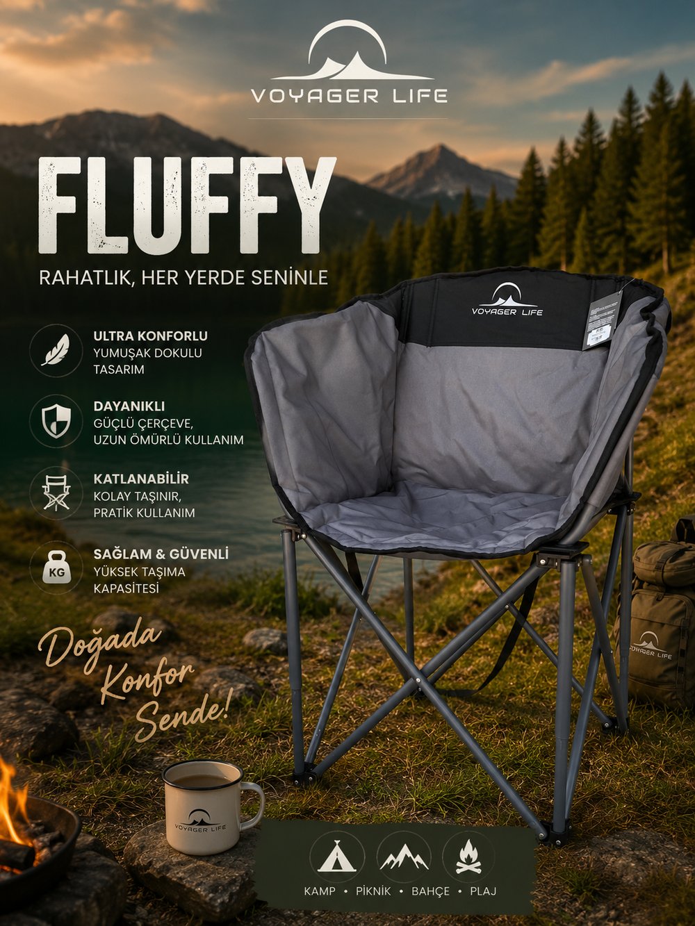 Apnea Voyager Life FLUFFY koltuk-sandalye 