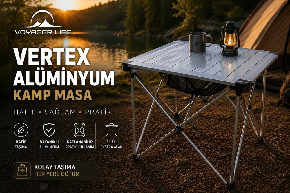 Apnea Voyager Life Vertex Aluminyum Kamp Masa 