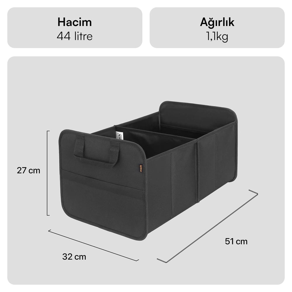 MACK MCC-5100 Bagaj Organizer Siyah