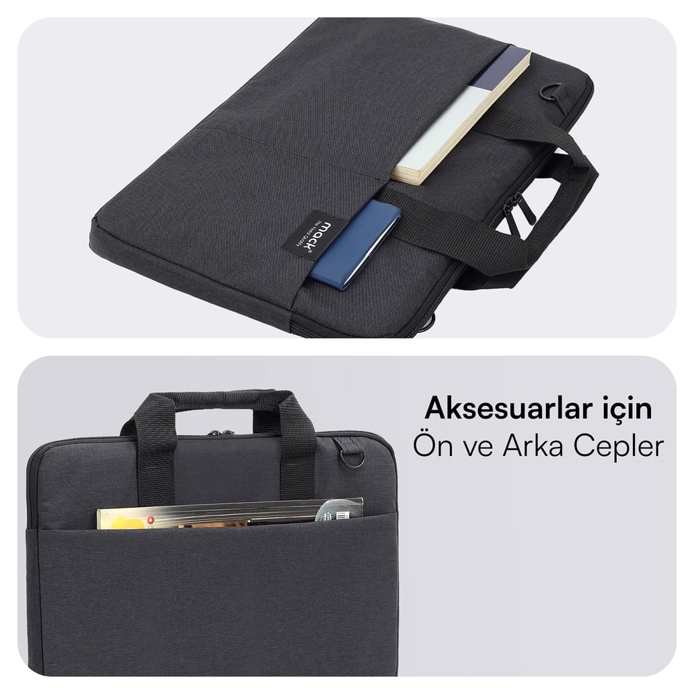 MACK MCC-701 14.1 City Fit Eco Notebook Çantası Siyah