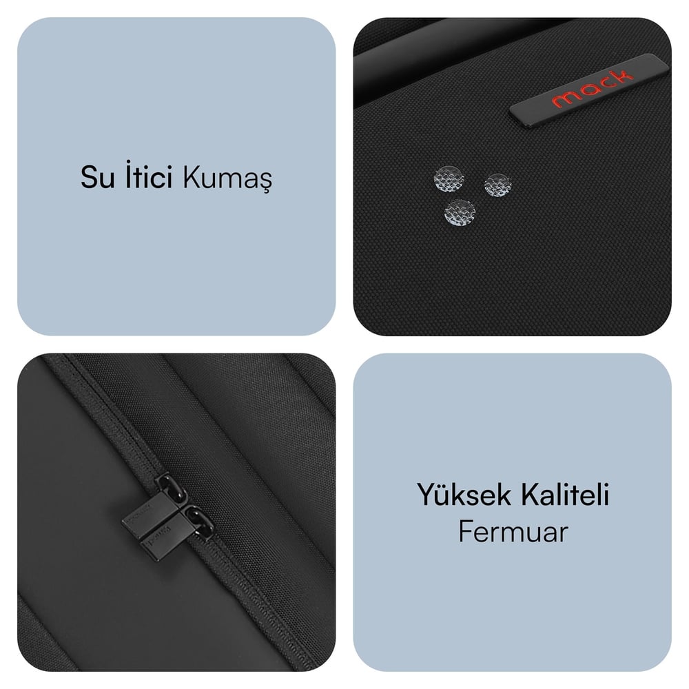 MACK MCC-804 14.1 Business X Notebook Sırt Çantası Siyah