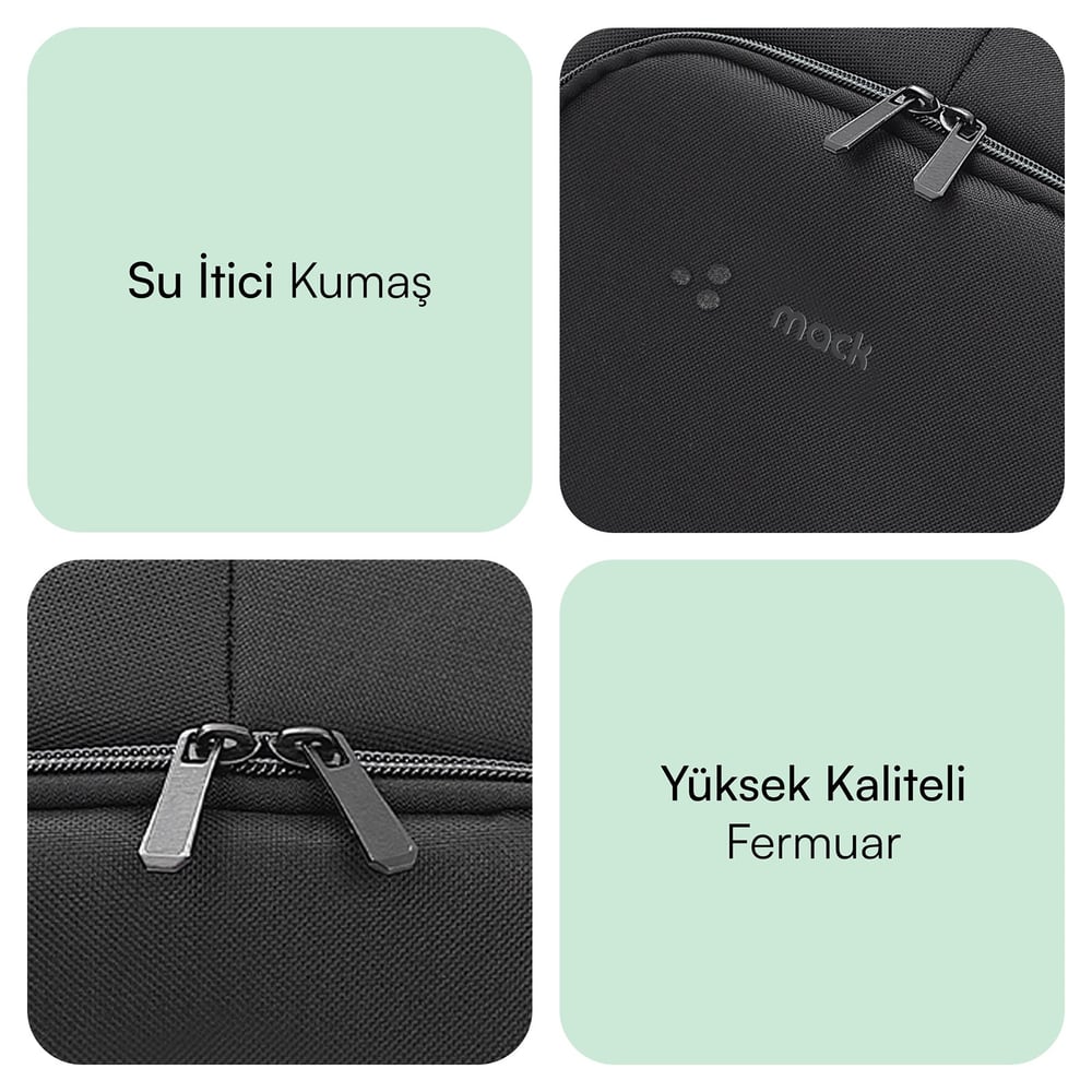 MACK MCC-505BG 15.6 Move Notebook Sırt Çantası Siyah Gri