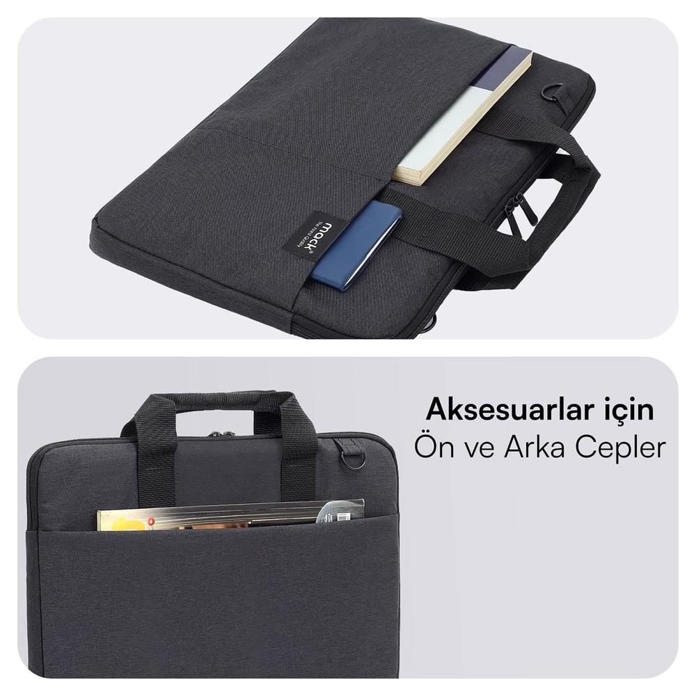 MACK MCC-701 14.1 City Fit Eco Notebook Çantası Siyah