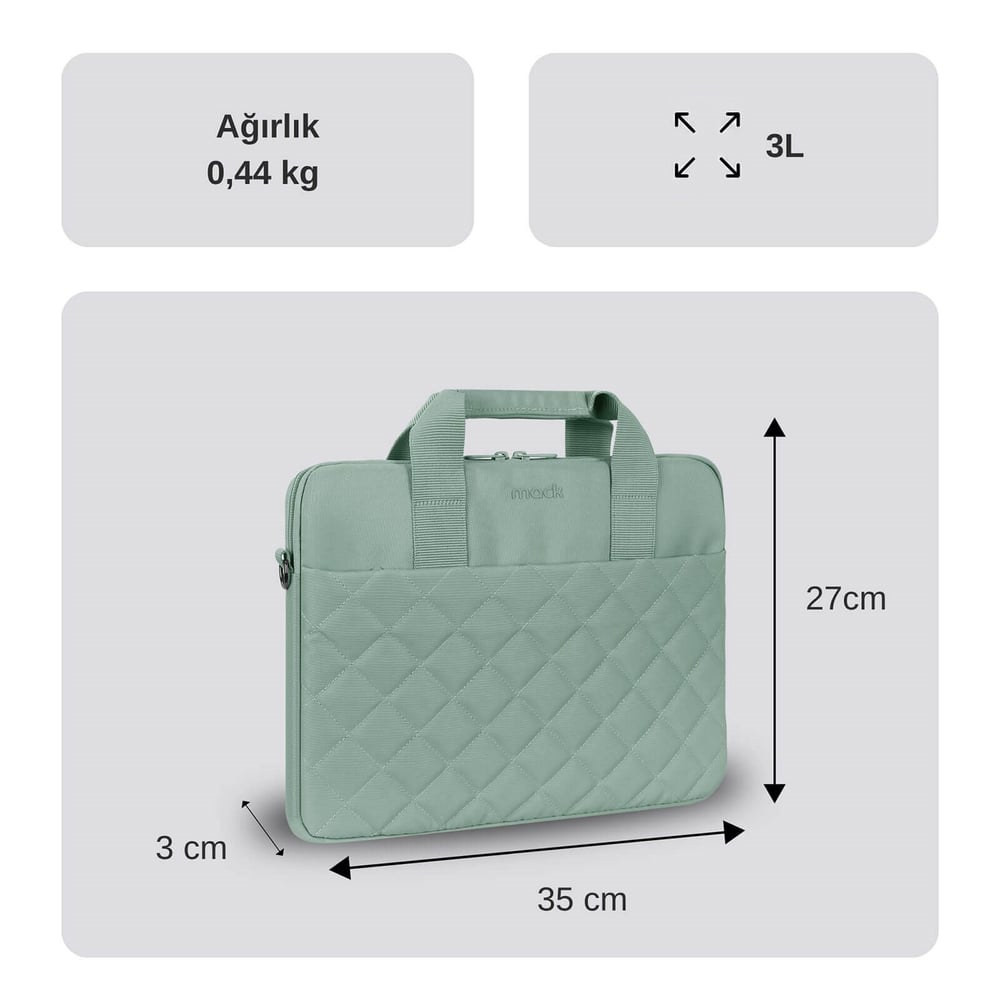 MACK MCC-906 14.1 iksy Notebook Çantası Yeşil