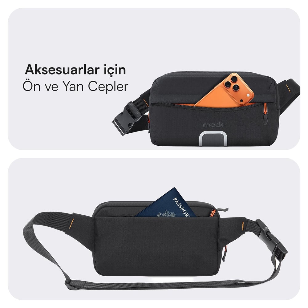 MACK MCE-1226 EXPLOR Crossbody Seyahat Çantası Siyah