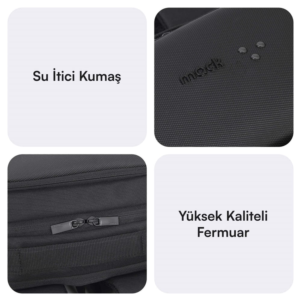 MACK MCE-1722 16 CODE Eco Notebook Sırt Çantası Siyah