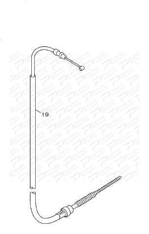 BWS 125 ARKA FREN TELİ