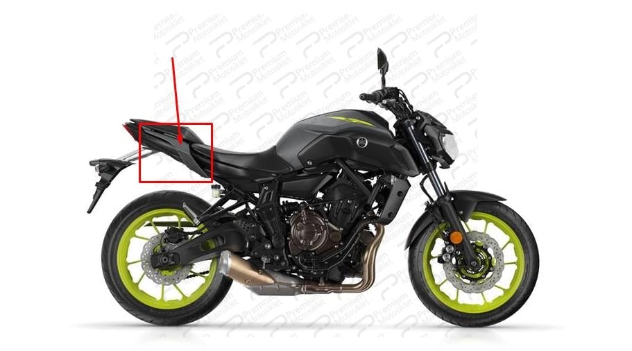 MT-07 SAĞ KUYRUK KARENAJ Mat Gri Metalik 2018