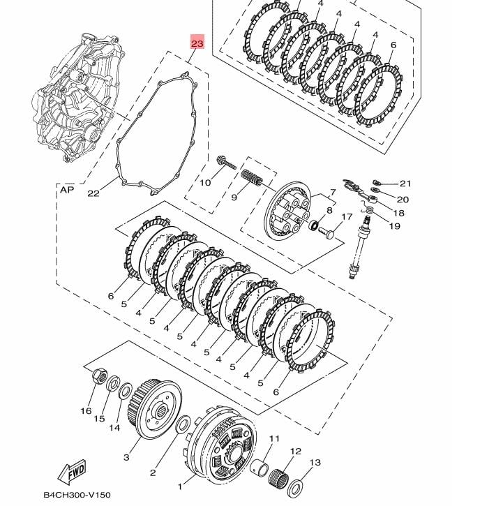 MT-07 / TRACER 700 KOMPLE DEBRİYAJ KİTİ (TÜM MODEL YILLARI ARASI)