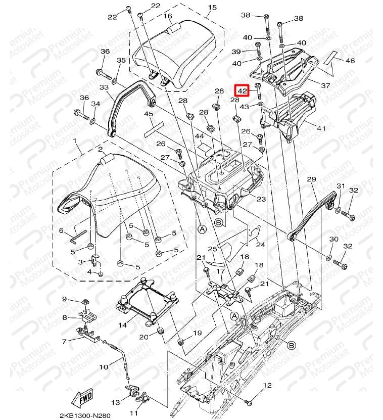 SÜPER TENERE SELE ALTI VİDA.