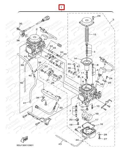 TMAX 500 KARBÜRATÖR KOMPLE (2001-2003 MODEL YILLARI)