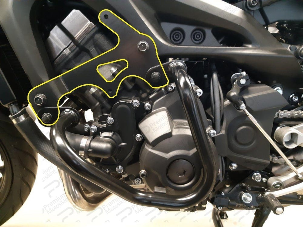 TRACER 900 SOL MOTOR KORUMA DEMİRİ BRAKETİ (2015-2020) POLICE EDITION