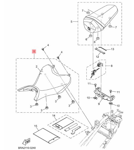 YAMAHA R25 SÜRÜCÜ SELESİ  (2025 MODEL)