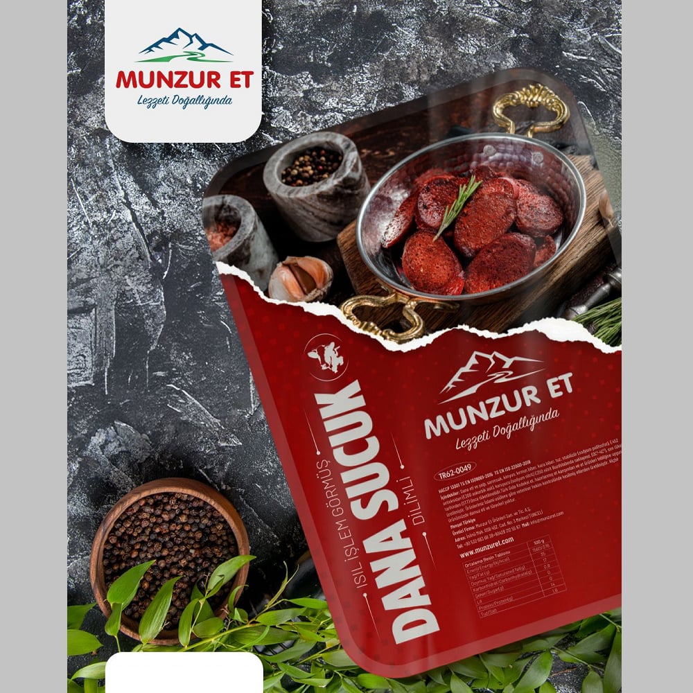 Munzur Dilimli Dana Kangal Sucuk  250 gr