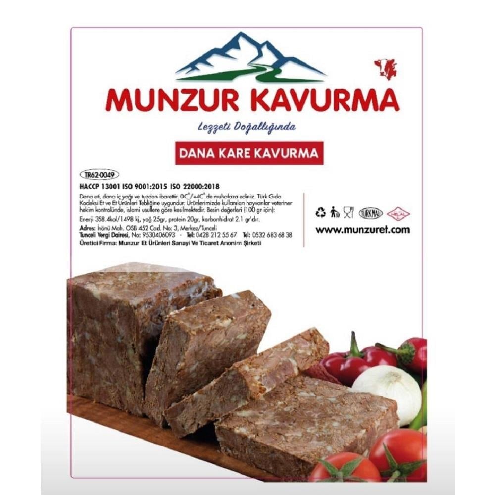 Munzur Dana  Kare Kavurma 400 gr