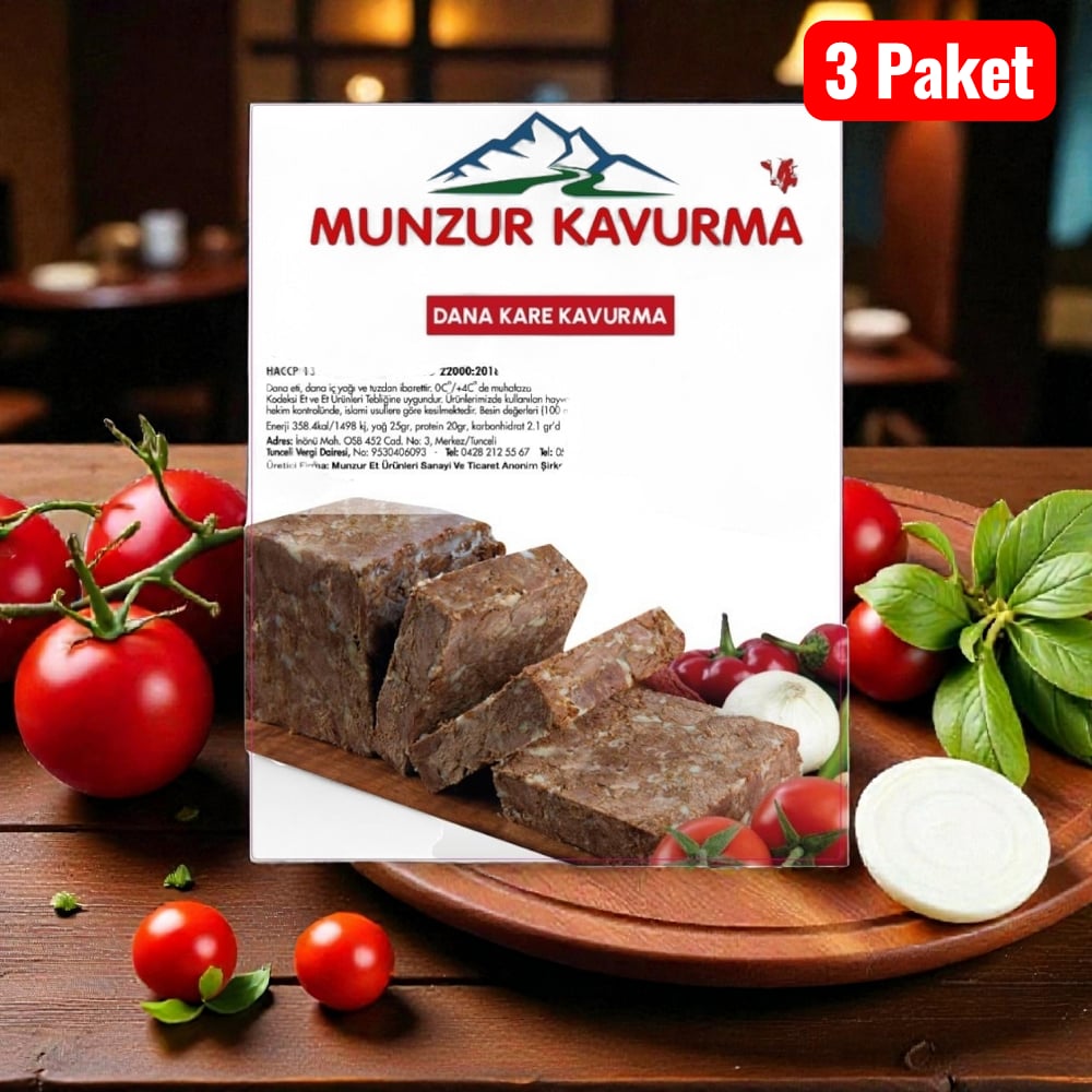 Munzur Dana  Kare Kavurma 1200 gr