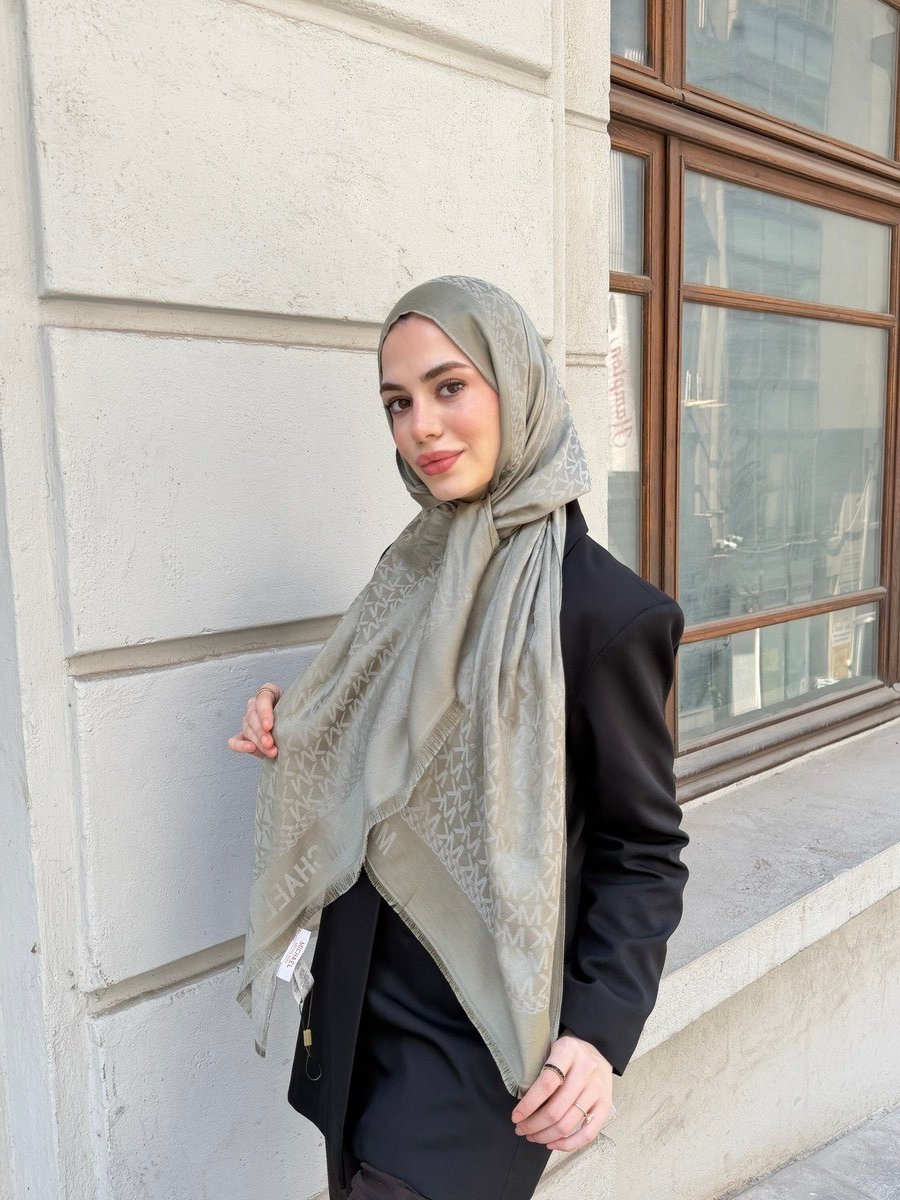 MK Desen Premium Şal-Yeşil