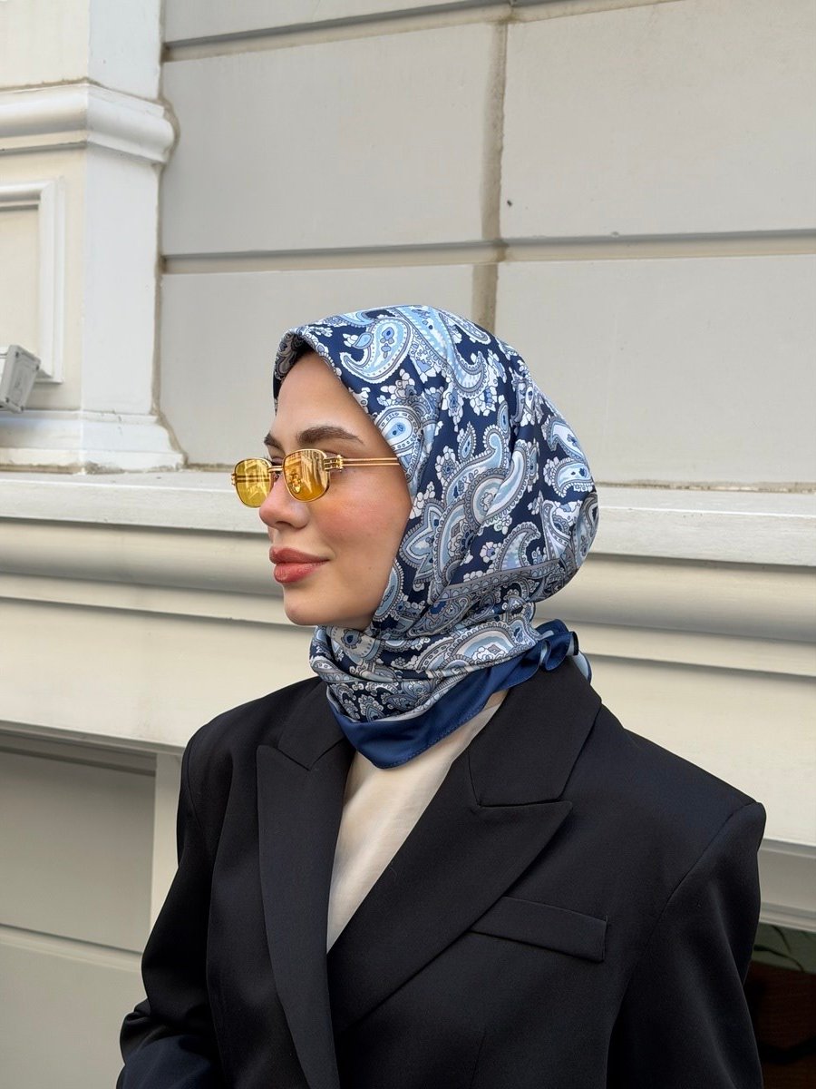 Sunset Çift Taraflı Twill Eşarp