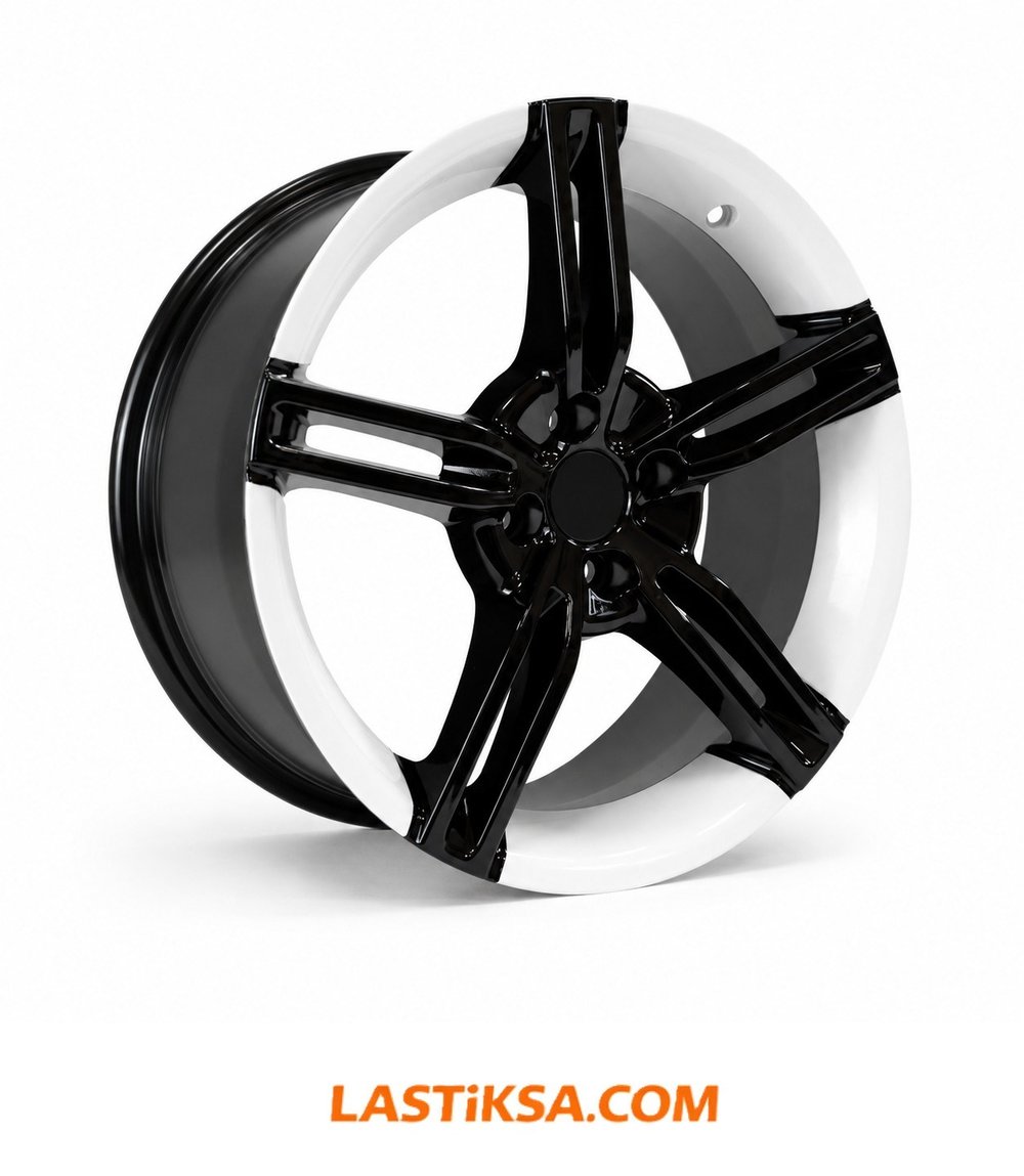 5X112 7.5X17 RC-1186 ET35 66.45 BLACK/WHITE (4 ADET)