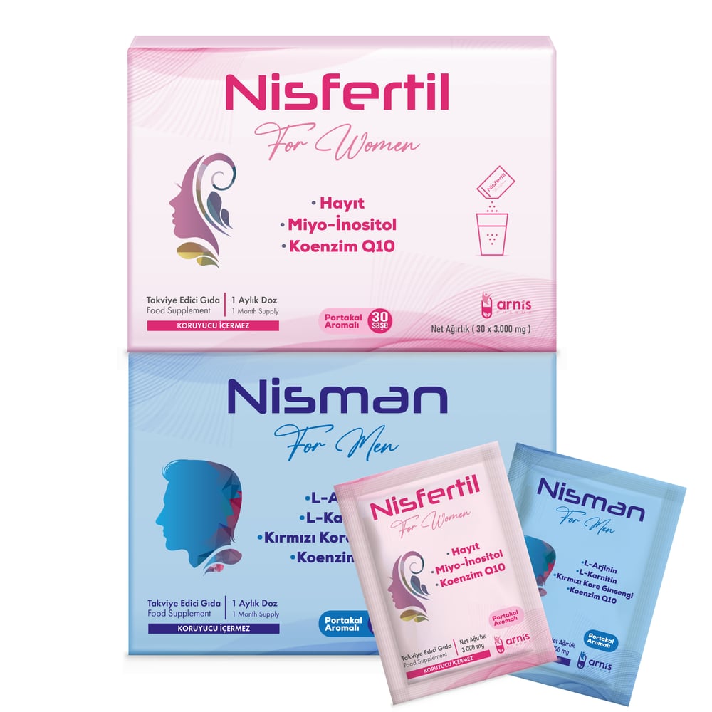 Arnis Pharma Nisfertil & Nisman – Doğurganlık Destek Paketi (Kadın + Erkek)