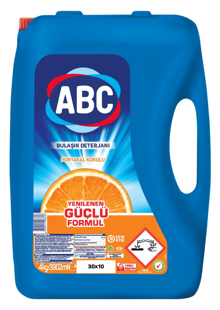 ABC BULAŞIK DETERJANI PORTAKAL 4 LT
