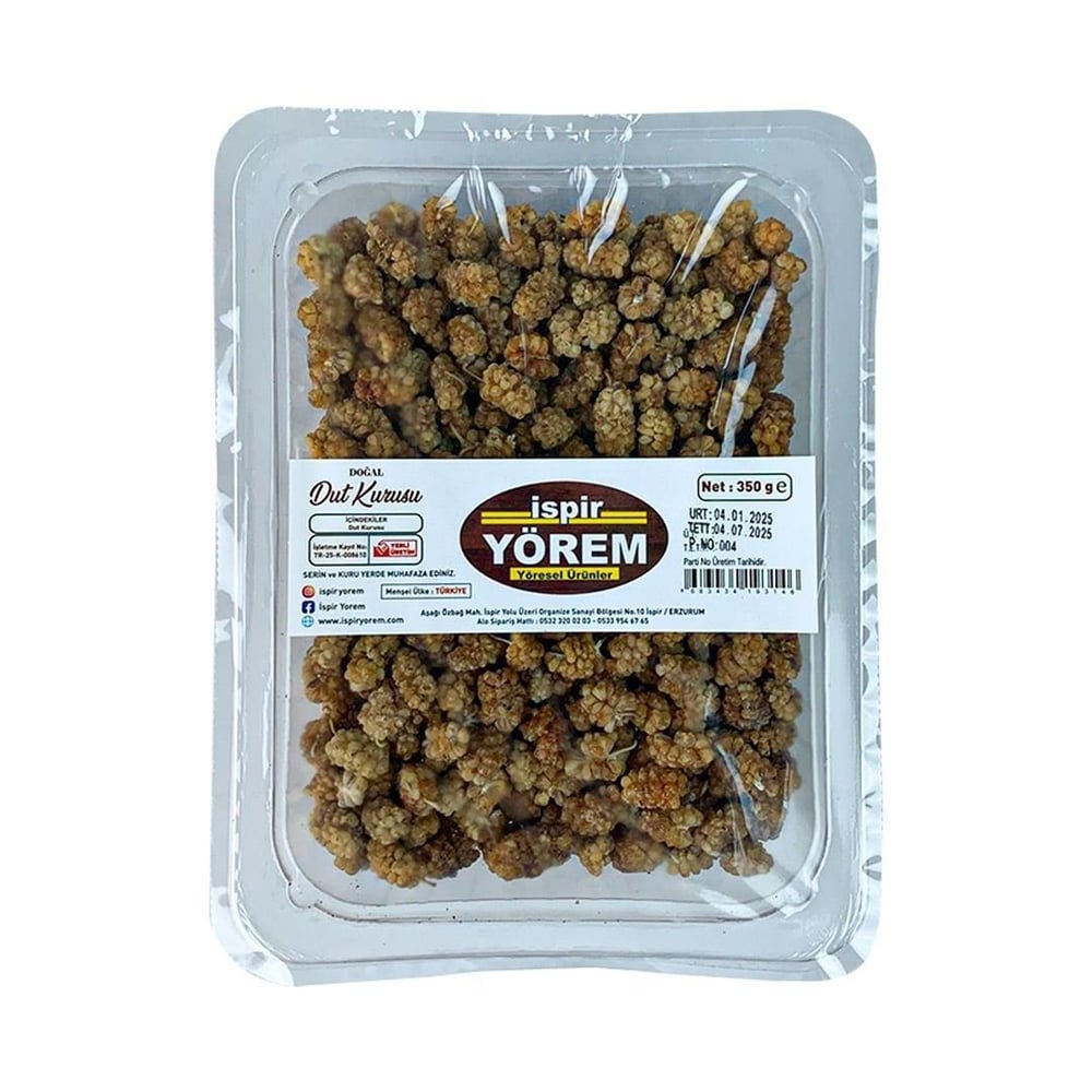 İSPİR YÖREM DUT KURUSU 350 GR