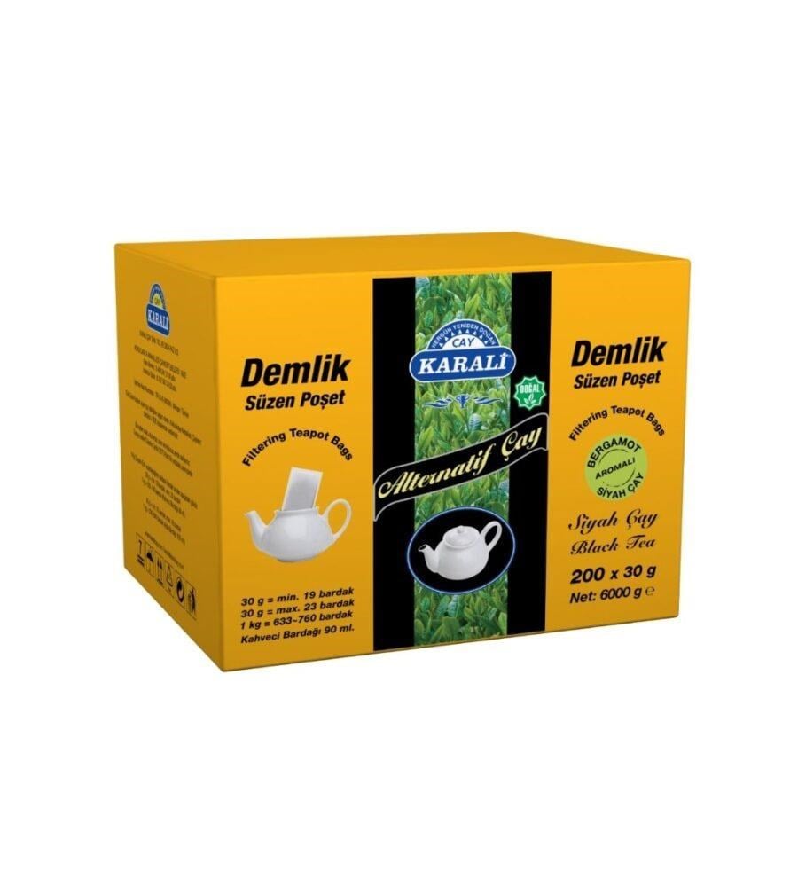 KARALİ ALTERNATİF BERGAMOT AROMALI DEMLİK POŞET 200X30 GR