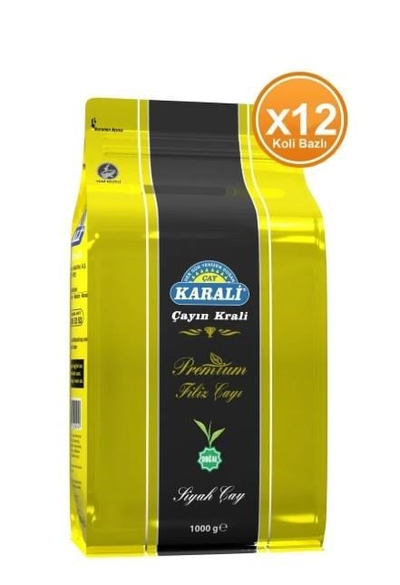 KARALİ PREMİUM FİLİZ ÇAY 1000 GR x 12 PAKET