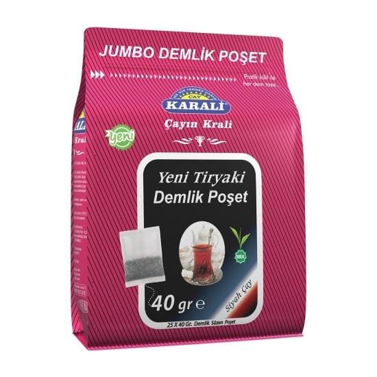 KARALİ TİRYAKİ DEMLİK POŞET SİYAH ÇAY 25x40 GR