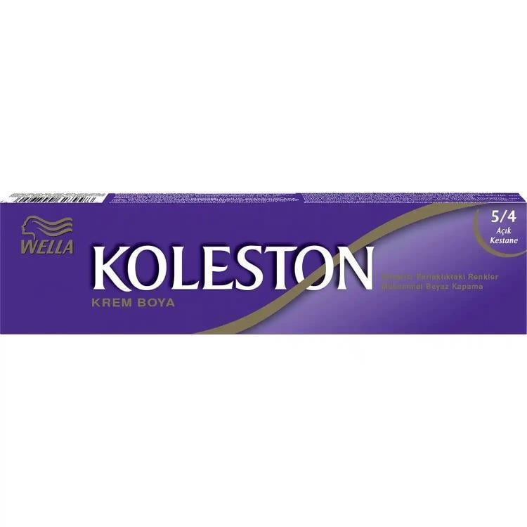 KOLESTON 5-4 AÇIK KESTANE TÜP BOYA 3 LÜ