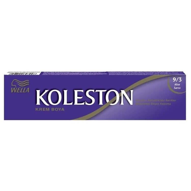KOLESTON 9-3 ALTIN SARISI TÜP BOYA 3 LÜ