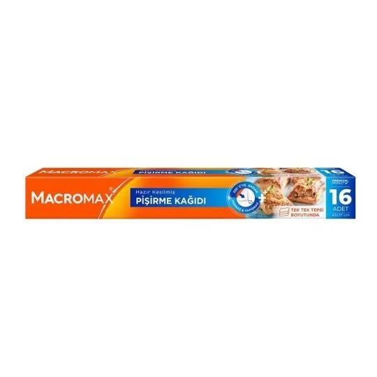 MACROMAX HAZIR KESİLMİŞ PİŞİRME KAĞ.16'LI