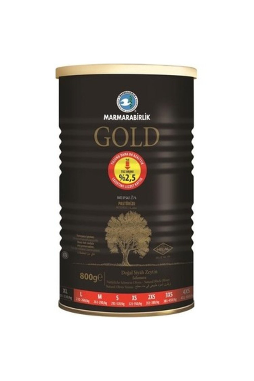 MARMARABİRLİK GOLD ZEYTİN SALAMURA  800 GR