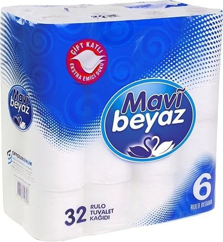 MAVİ BEYAZ TUV. KAĞIDI  BEYAZ 32'Lİ*3
