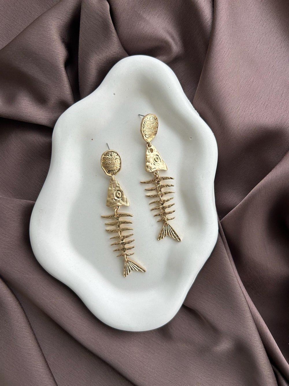 Vip Seri Gold Balık Küpe