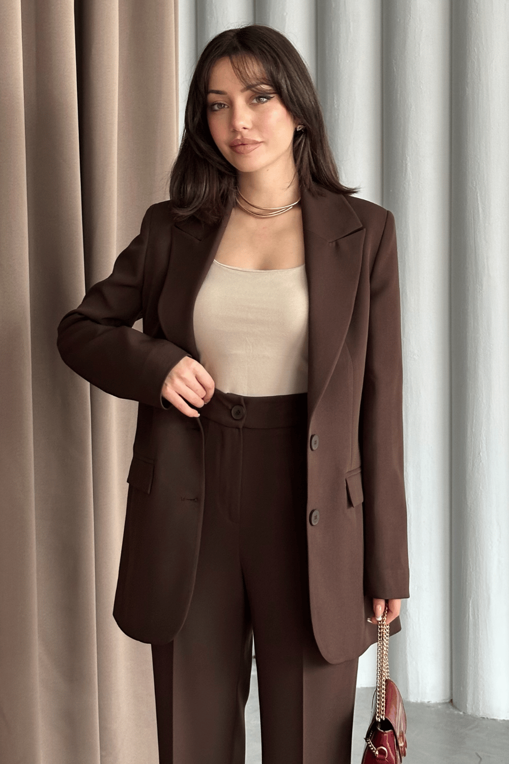 ÇİFT DÜĞMELİ BLAZER TAKIMI