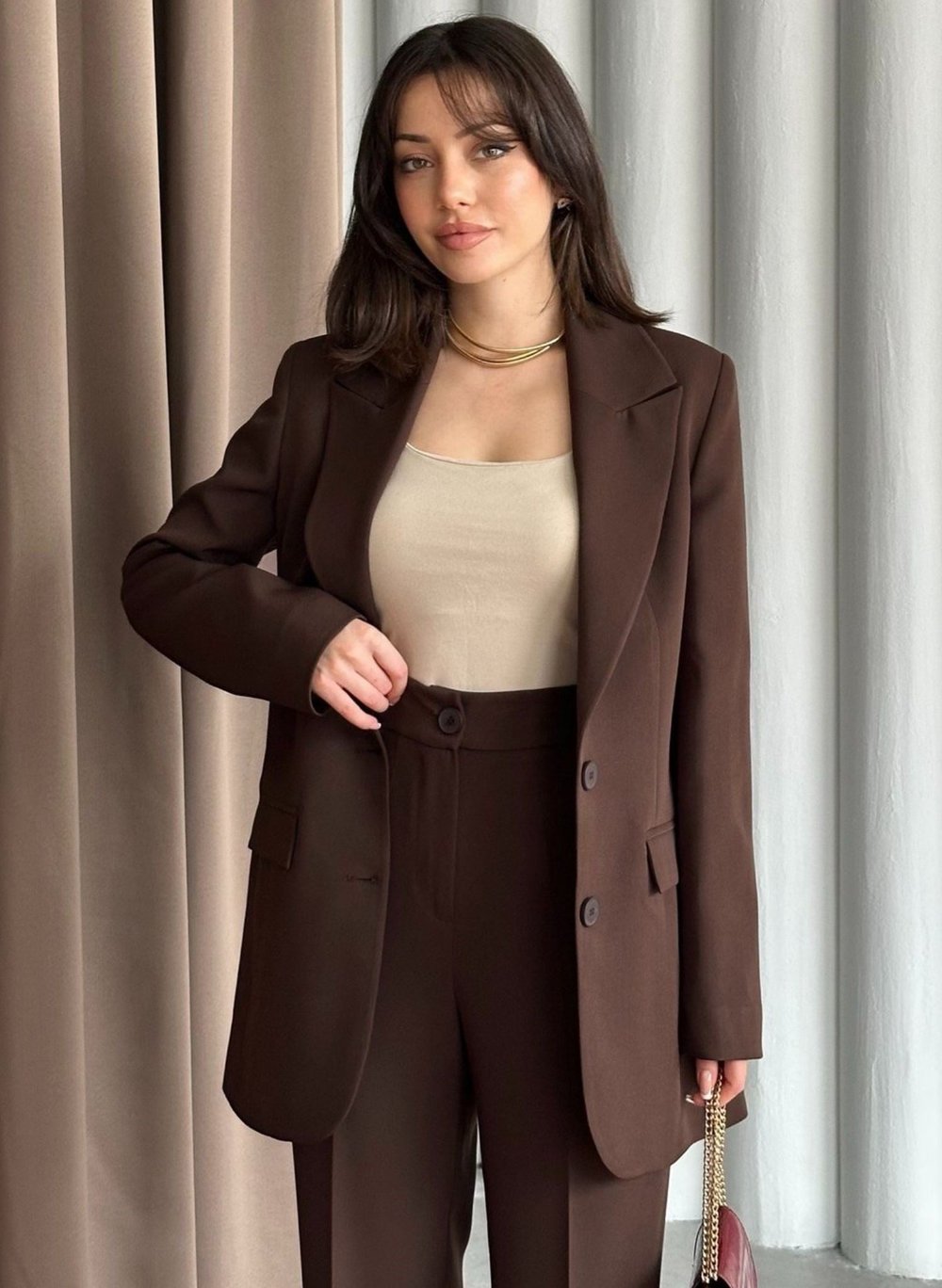 ÇİFT DÜĞMELİ BLAZER TAKIMI