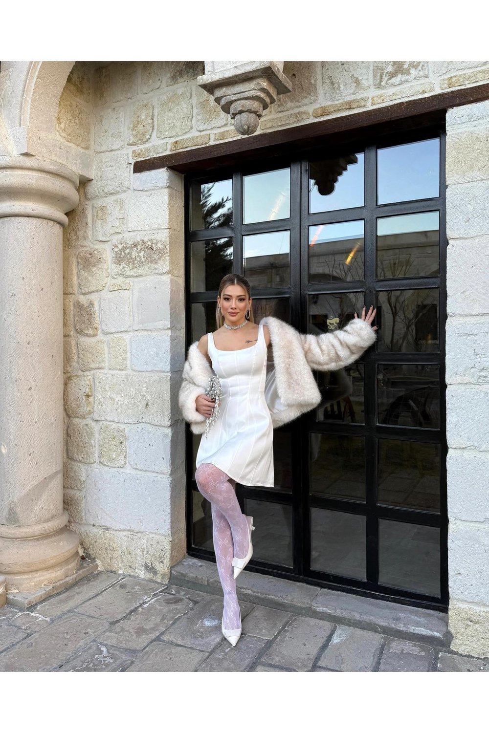 Saten Kısa Elbise
