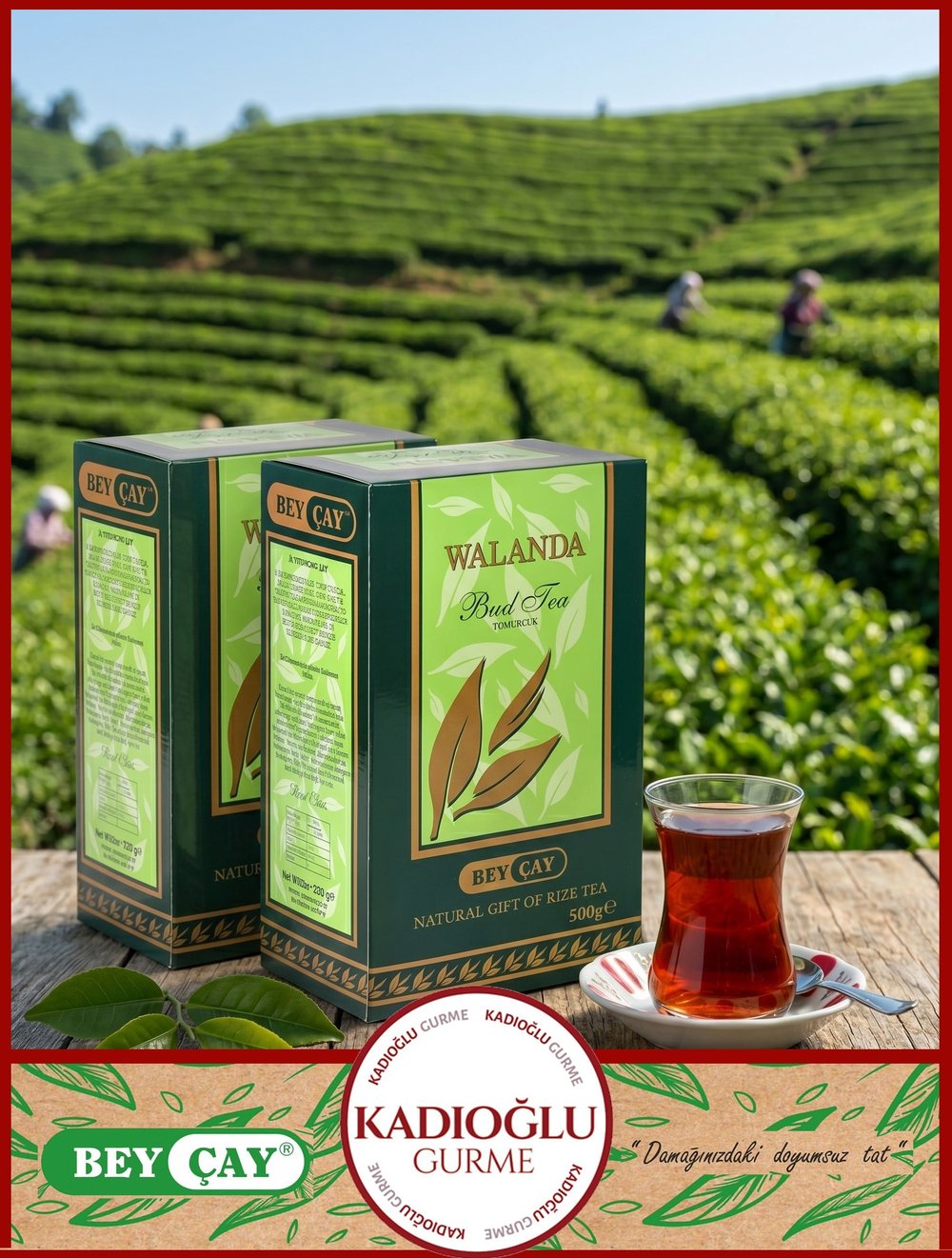 Bey Çay Walanda But Tea  Tomurcuk Çay 500 grx 2=1000 Gr