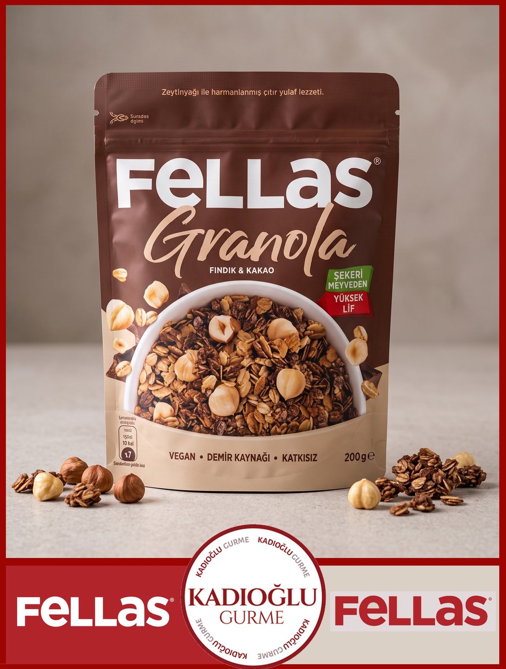 Fellas Granola - Fındık & Kakao 200 G