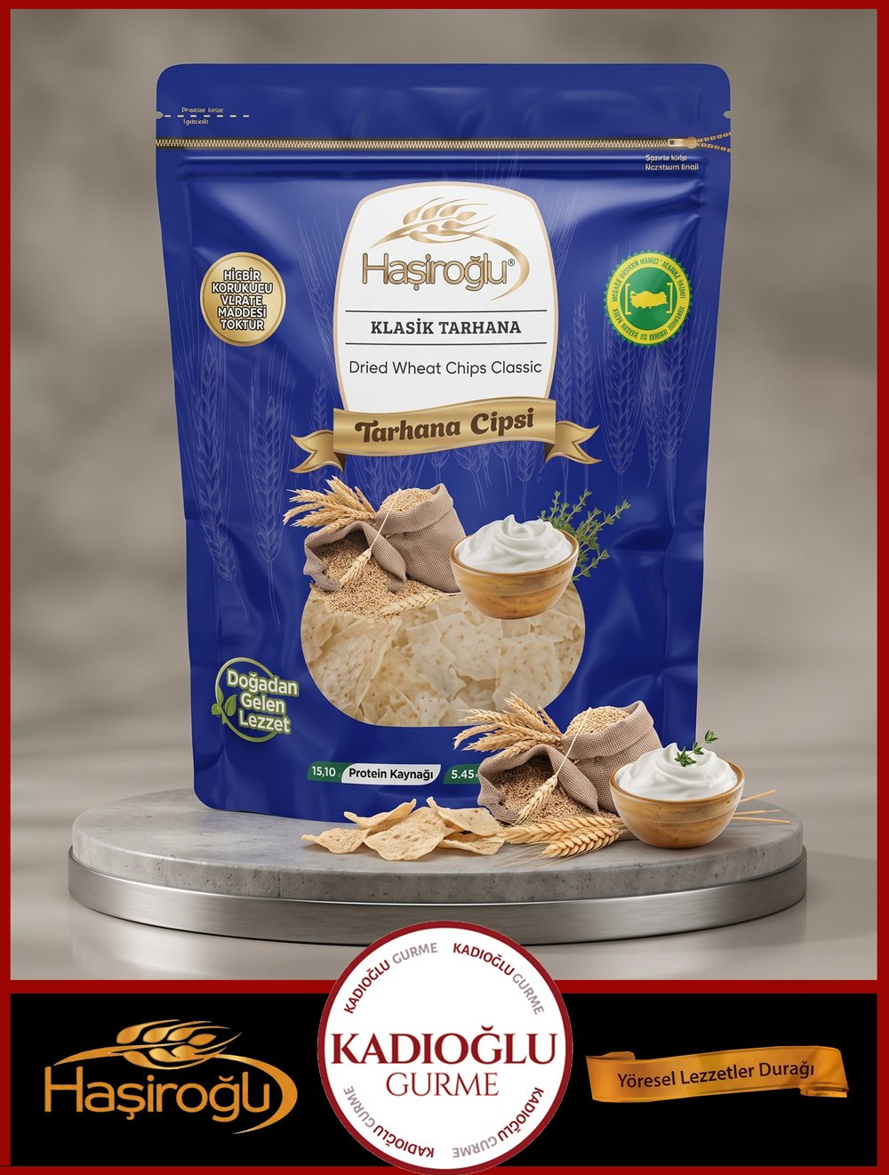 Haşiroğlu Çerezlik Klasik Doğal Tarhana Cips 450 gr