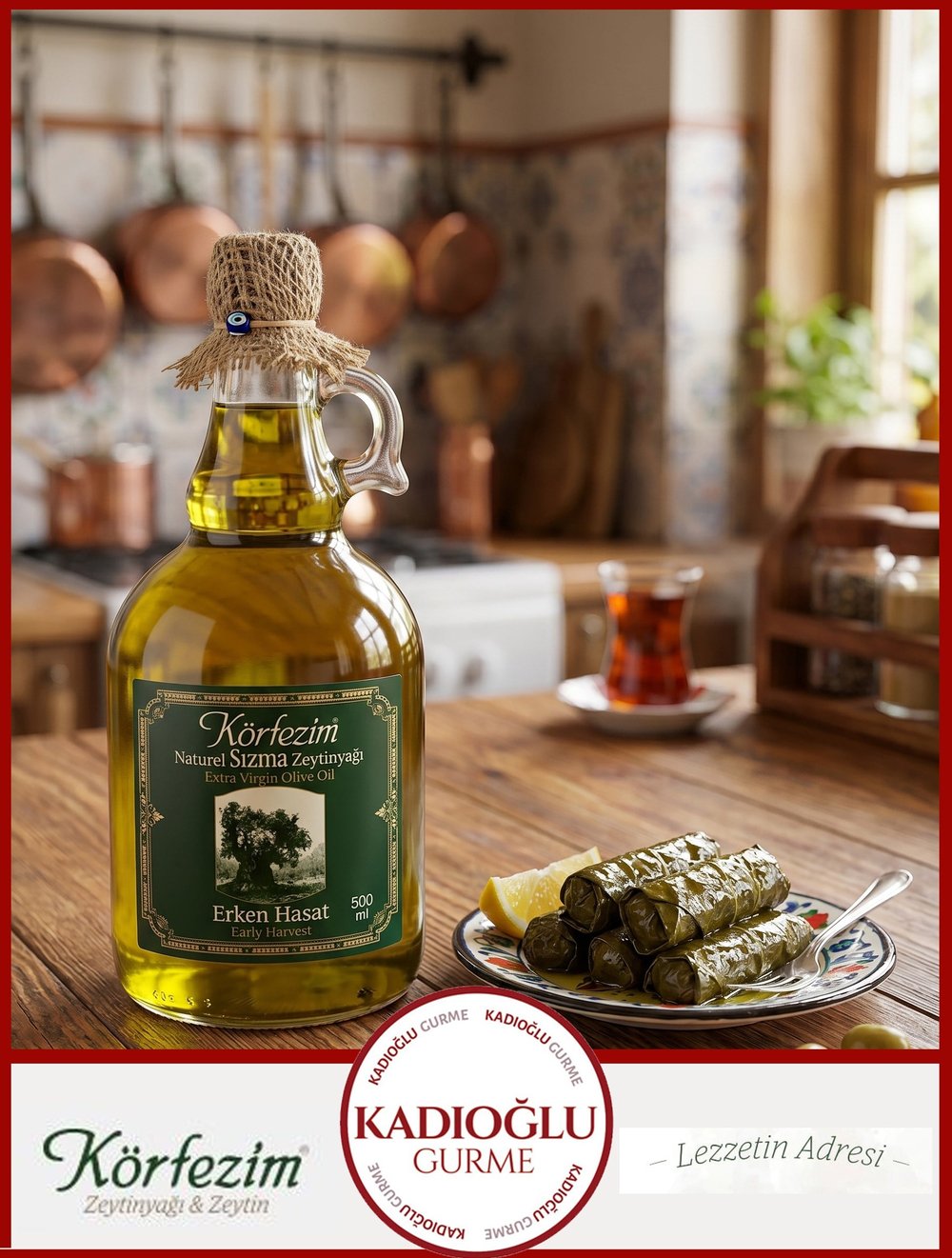 Korfezim Erken Hasat Soğuk Sıkım Zeytinyağı 500 Ml