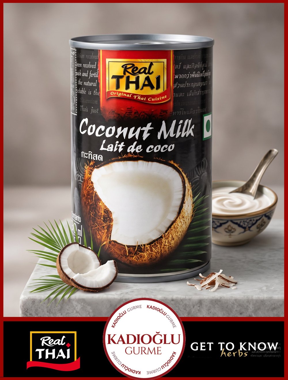 Real Thai Hindistan Cevizi Sütü 400 Ml